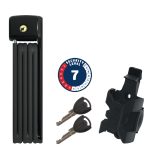 Abus Faltbügelschloss BORDO™ Lite 6055K/85 black mit SH Halter