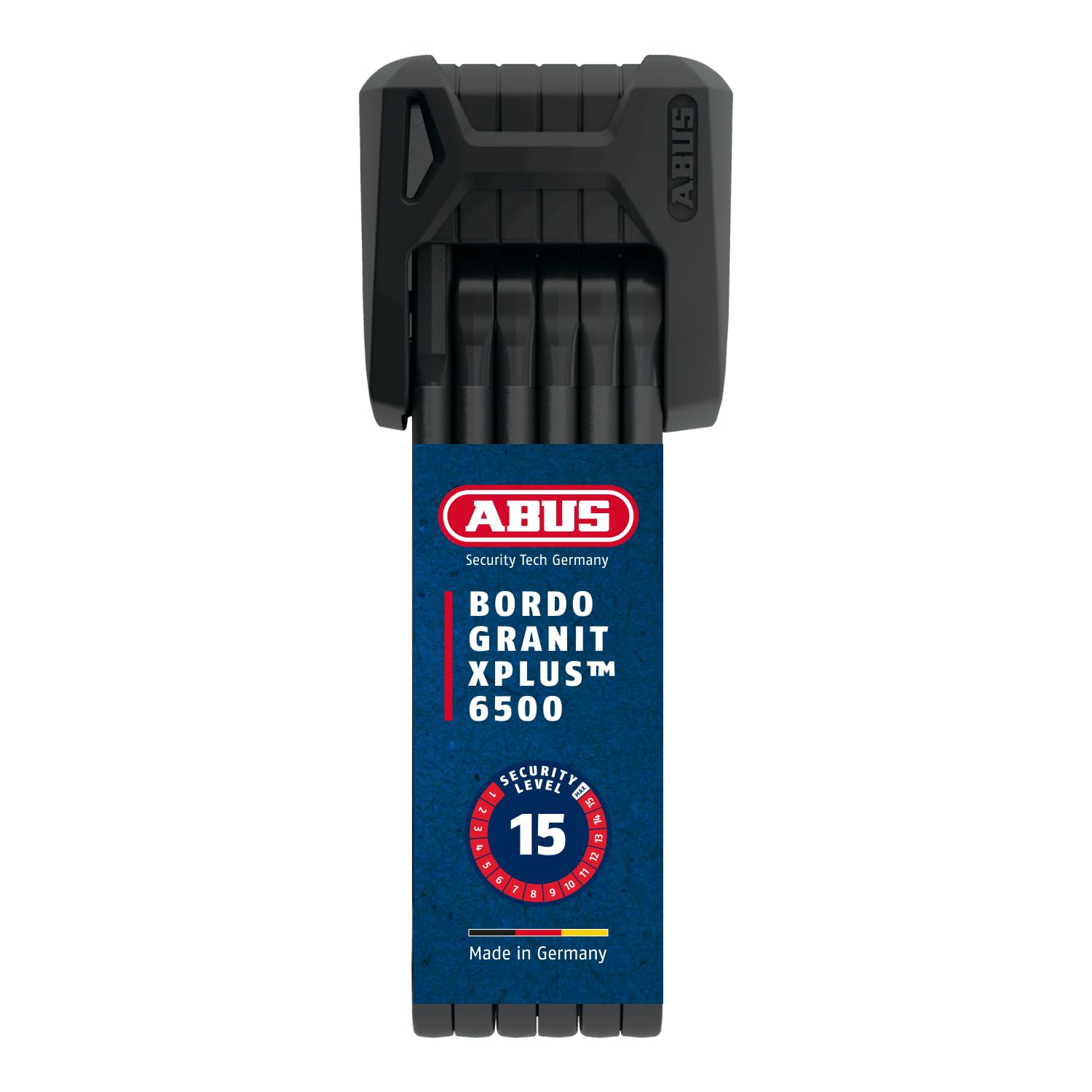 abus-faltschloss-533yrd-1.jpg ABUS Faltschloss Bordo Granit XPlus 6500/85 ST mit Schlosstasche Fahrradschloss aus gehärtetem Stahl ABUS Sicherheitslevel 15 85 cm Schwarz : Amazon.de: Sport & Freizeit – Bild 1