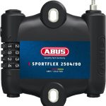 ABUS ausziehbares Kabelschloss SportFlex 2504 Fahrradschloss zur Befestigung unter dem Flaschenhalter Zahlenschloss leicht, flexibel, ...