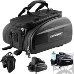 Fahrradtasche für Gepäckträger, 30L Skalierbar Wasserdicht & Reflektierend Fahrrad Gepäckträgertasche mit Schulterriemen und Mehreren Fächern, ...