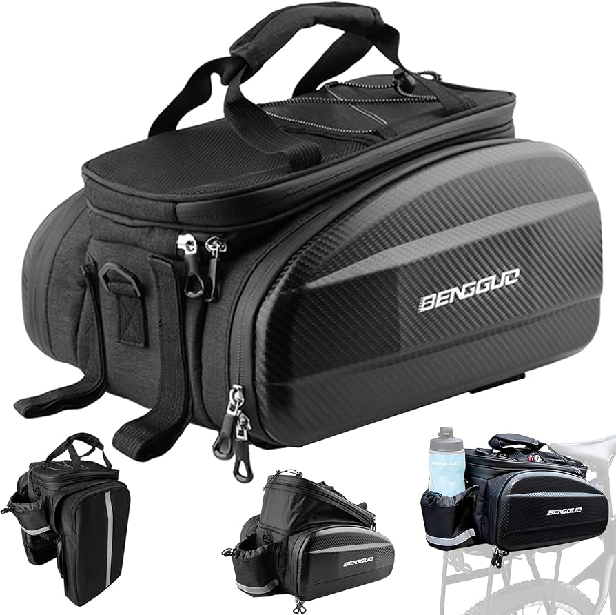 fahrrad-gepaecktraegertasche-249cqk.jpg Fahrradtasche für Gepäckträger, 30L Skalierbar Wasserdicht & Reflektierend Fahrrad Gepäckträgertasche mit Schulterriemen und Mehreren Fächern, ... – Bild 1
