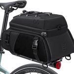 RAINSMORE 3 IN 1 Fahrradtaschen für Gepäckträger 15L Wasserdicht | Reflektierend Fahrrad Gepäckträgertasche Hinten mit Regenschutz Schwarz : ...