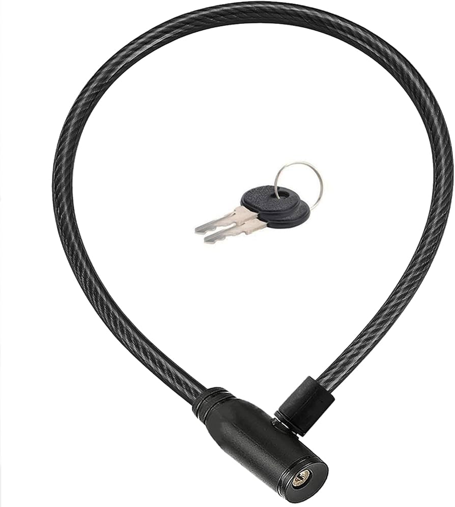 fahrrad-schloesser-692iro.jpg Fahrradschloss Kabel mit Schlüsseln Stahl 60 cm | fahrradschlösser, bicycle lock : Amazon.de: Sport & Freizeit – Bild 1