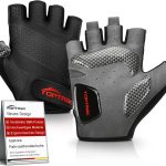 toptrek Fahrradhandschuhe Herren Damen mit 6mm SBR Polstern MTB Handschuhe | Atmungsaktive Halbfinger Fahrrad Handschuhe Sommer, rutschfeste & Stoßdämpfende Radhandschuhe für Rennrad/MTB/Fitness : Amazon.de: Fashion