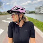 Fahrradhelm Damen/Frauen Erwachsene – Mattrosa/Grau | Decathlon