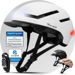MIVELO Fahrradhelm NOVA für Herren und Damen mit Licht vorne & hinten, NTA zertifiziert, 360° Beleuchtung, 24 Monate Crash Ersatz Garantie