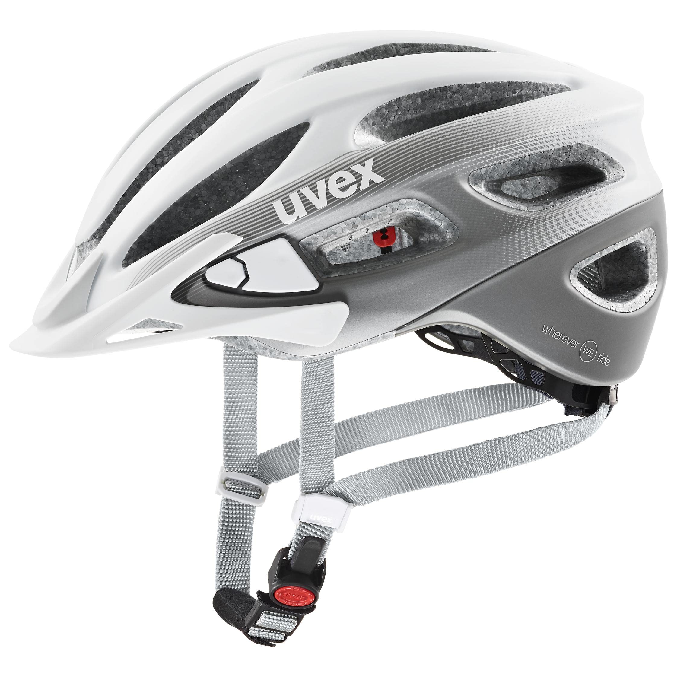 fahrradhelm-fuer-damen-808rzw.jpg uvex True cc Women's Edition Fahrradhelm, White Grey, 52 55 cm | individuelle Größenanpassung erweiterbar mit LED Licht : Amazon.de: Sport & ... – Bild 1