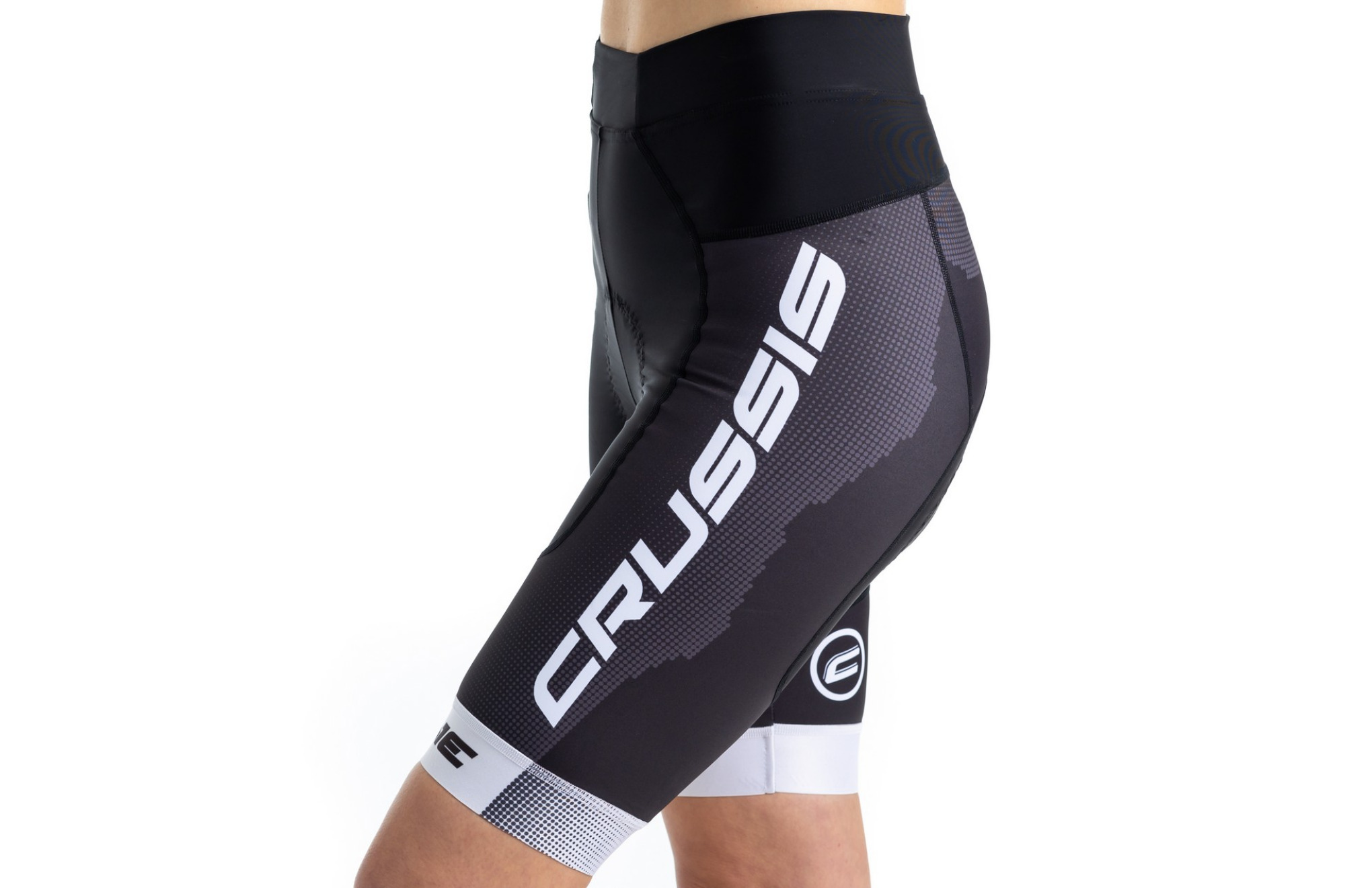 fahrradhose-damen-874ndv-1.jpg Crussis Damen Radhose CRUSSIS ONE, schwarz/weiß | CRUSSIS – Bild 1