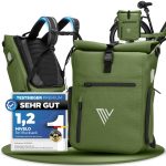 MIVELO Fahrradtasche 3in1 Gepäckträgertasche mit Rucksackfunktion Schultergurt wasserdicht, geräumiges Hauptfach, Außentaschen, Laptopfach, Fahrrad Packtasche