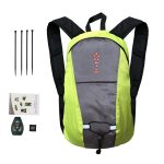 Fahrradrucksack Wasserdicht 15L, Sicherheitsrucksack mit LED Signalanzeige und Fernbedienung, Fahrrad Rucksack Damen Herren, Tagesrucksack für ...