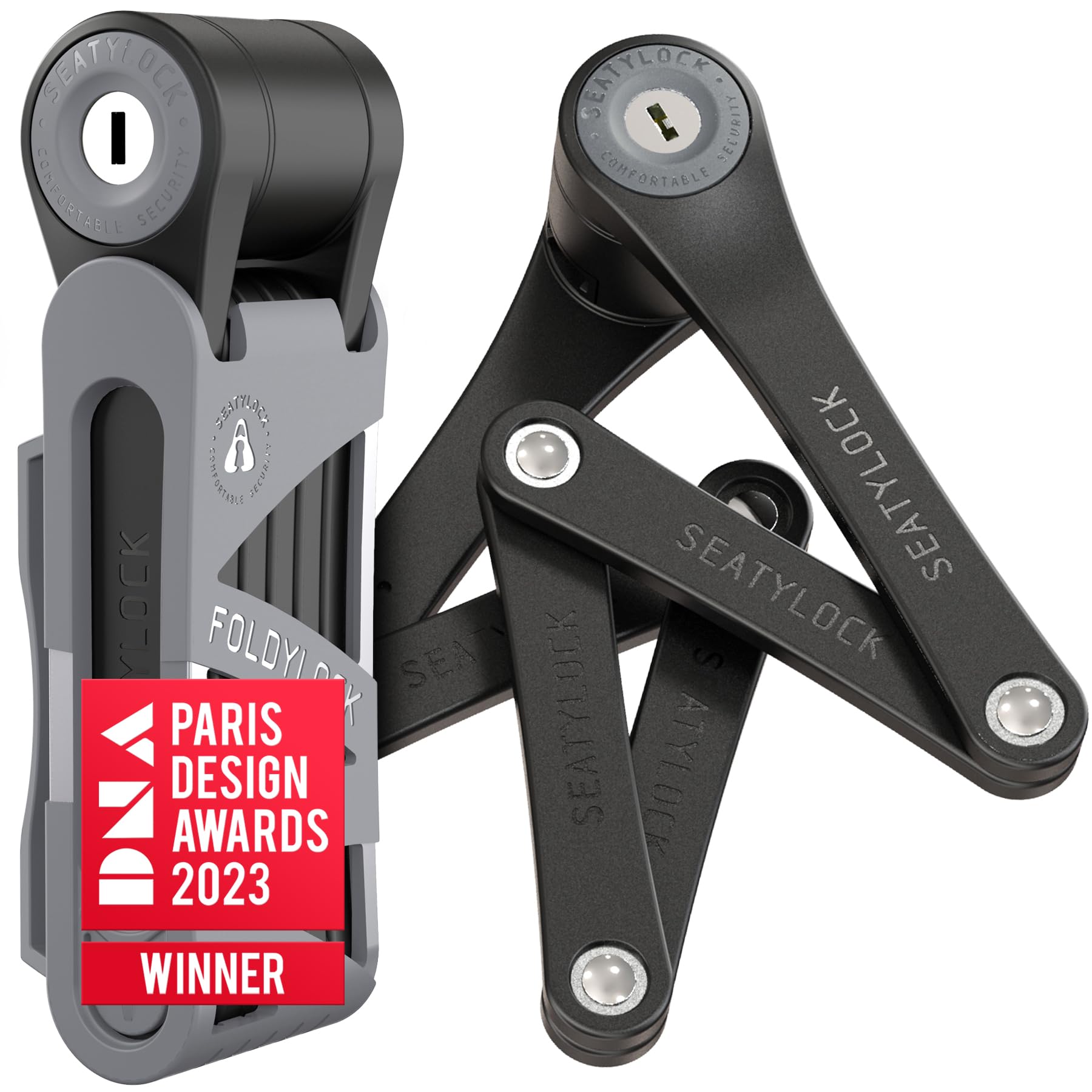 fahrradschloss-testsieger-208yxa-1.jpg FoldyLock Mini Faltschloss mit Schlüssel Patentiertes Testsieger Fahrradschloss mit Halterung für hohe Sicherheit Starkes und Leichtes Fahrrad ... – Bild 1