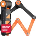 FoldyLock Compact Fahrrad Faltschloss – Patentiertes Testsieger Fahrradschloss mit Schlüssel und Halterung für Hohe Sicherheit – Leicht und Sicher für ...