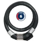 ABUS Kabelschloss Steel O Flex Raydo Pro 1460/85 Fahrradschloss schwarz inkl. TexKF Halter<br /><br />
