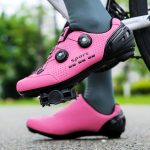 SDEQA Fahrradschuhe Damen MTB Radschuhe Kompatibel Mit Peloton Look SPD SPD SL Delta Rennradschuhe,Pink a,36 EU : Amazon.de: Fashion