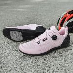 ZHENSI Cycling shoes for women, no lock, road bike, mountain bike shoes, rotary knob, non slip, lightweight, pink, 36 EU : Amazon.de: Fashion