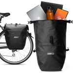 2Radwerk Fahrradtasche für Gepäckträger 25.4 l , 100% Wasserdicht , mit Tragegriff und Schultergurt , fahrradtasche gepäckträger, gepäckträgertasche, ...