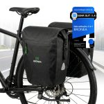 Bronea Fahrradtasche Doppel Fahrradtasche für Gepäckträger hinten 40 L (2x20 L) (Fahrrad Gepäckträgertasche, XXL Fahrradtaschen für E Bike & Fahrrad), ...