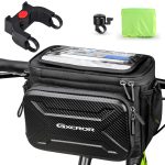 GXCROR Fahrradtasche,6L,Lenkertasche Fahrrad,Fahrradtasche Lenker,Wasserdicht,Mit Lenkeradapter,Fahrradtaschen,Fahrrad Tasche Fahrradkorb Vorne Ebike ...
