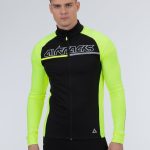 Airtracks Radtrikot Herren Thermo Fahrradtrikot Langarm Pro Team Radtrikot mit Winter Fleece für Herbst Winter » S M L XL XXL XXXL «