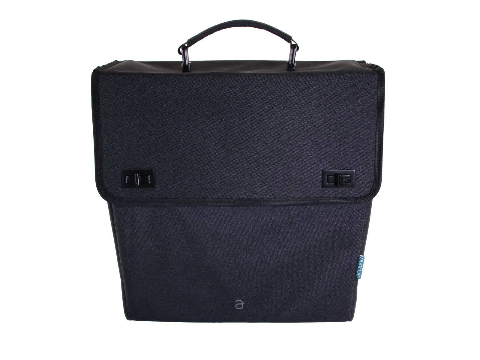 gepaecktraeger-fahrradtasche-924guo.jpg AROUND einzelne Fahrradtasche Gepäckträger Solid, schwarz Fietscomfort – Bild 1