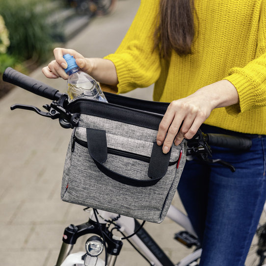 klickfix-lenkertasche-000rlb-1.jpg KLICKfix | Reisenthel Roomy · Lenker Adapter · twist silver – Bild 1