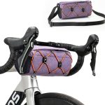 ROCKBROS Fahrrad Lenkertasche 2,2L als Umhängetasche | Fahrradtasche vorne mit abnehmbarem Tragegurt und sicherer Klettbefestigung für Rennrad, MTB, ...