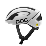Omne Air MIPS Rennradhelm in Hydrogen White/Uranium Black Matt w. Logo | POC (Global DE)