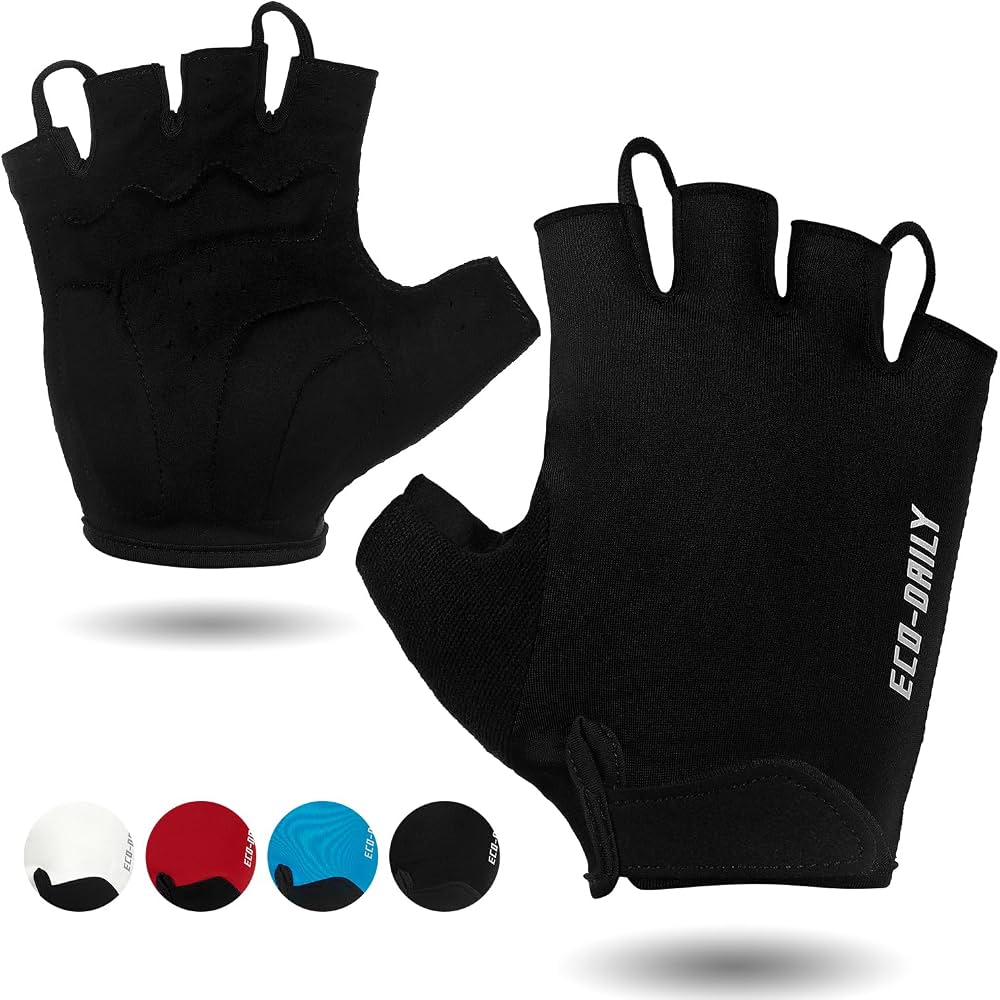 radfahrhandschuhe-158rkw-1.jpg Herren Damen Rennrad Handschuhe Sommer Kurz Fahrradhandschuhe Halbfinger Radhandschuhe mit Gepolsterte,Atmungsaktiv Radfahrhandschuhe mit ... – Bild 1
