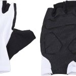 Shurzmotic Halbfinger Radfahrhandschuhe für Herren und Damen, Fahrradhandschuhe mit Rutschfester Silikonhandfläche, atmungsaktives Waffelgewebe, stoßdämpfende Polster für Rennradfahren und (L) : Amazon.de: Fashion