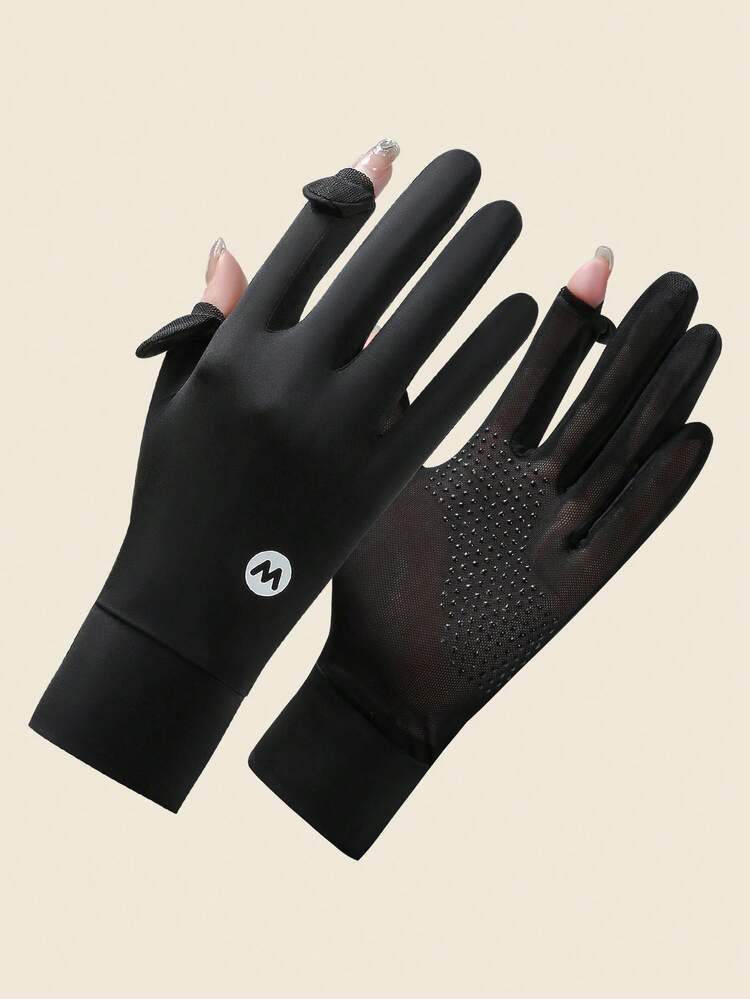 radfahrhandschuhe-257ckz-1.jpg 1 Paar dünne rutschfeste Radfahrhandschuhe mit offenen Fingern aus Eisseide mit Sonnenschutz | aktuelle Trends, günstig kaufen | SHEIN Deutschland – Bild 1