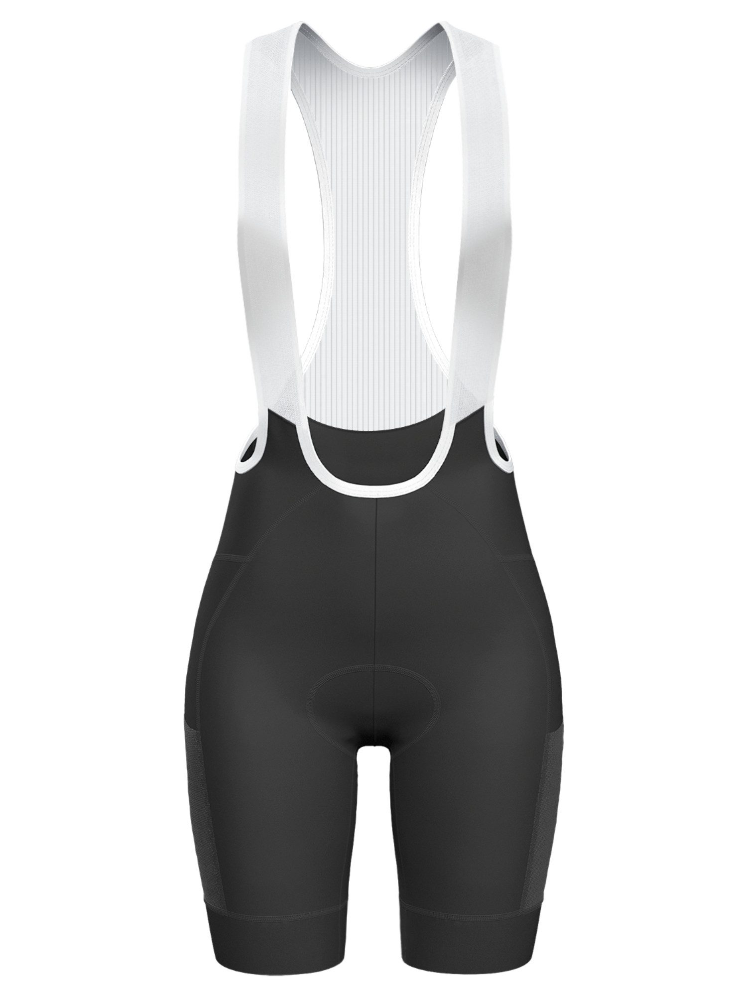 radhose-damen-782bni-1.jpg Wulibike Fahrradhose Damen Trägerhose Radhose 3 Taschen Reflektierend (1 tlg) Weibliche Passform mit komfortablem 3D Sitzpolster – Bild 1