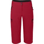 Bergson VALLI Capri | Damen 3/4 Radhose, robust, elastisch rot