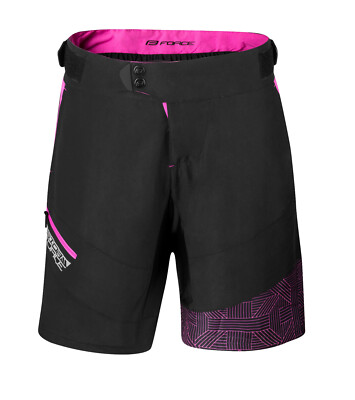 radhose-damen-mit-polster-689aqs-1.jpg Damen Fahrrad Hose Radhose mit Pad Polster Shorts MTB Baggyshort Pink Schwarz | eBay.de – Bild 1