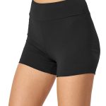 Merry Style Leggings Damen Shorts Radlerhose MS10 359, Schwarz, Gr. M