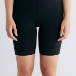 Kurze Leggings aus Bio Baumwolle schwarz