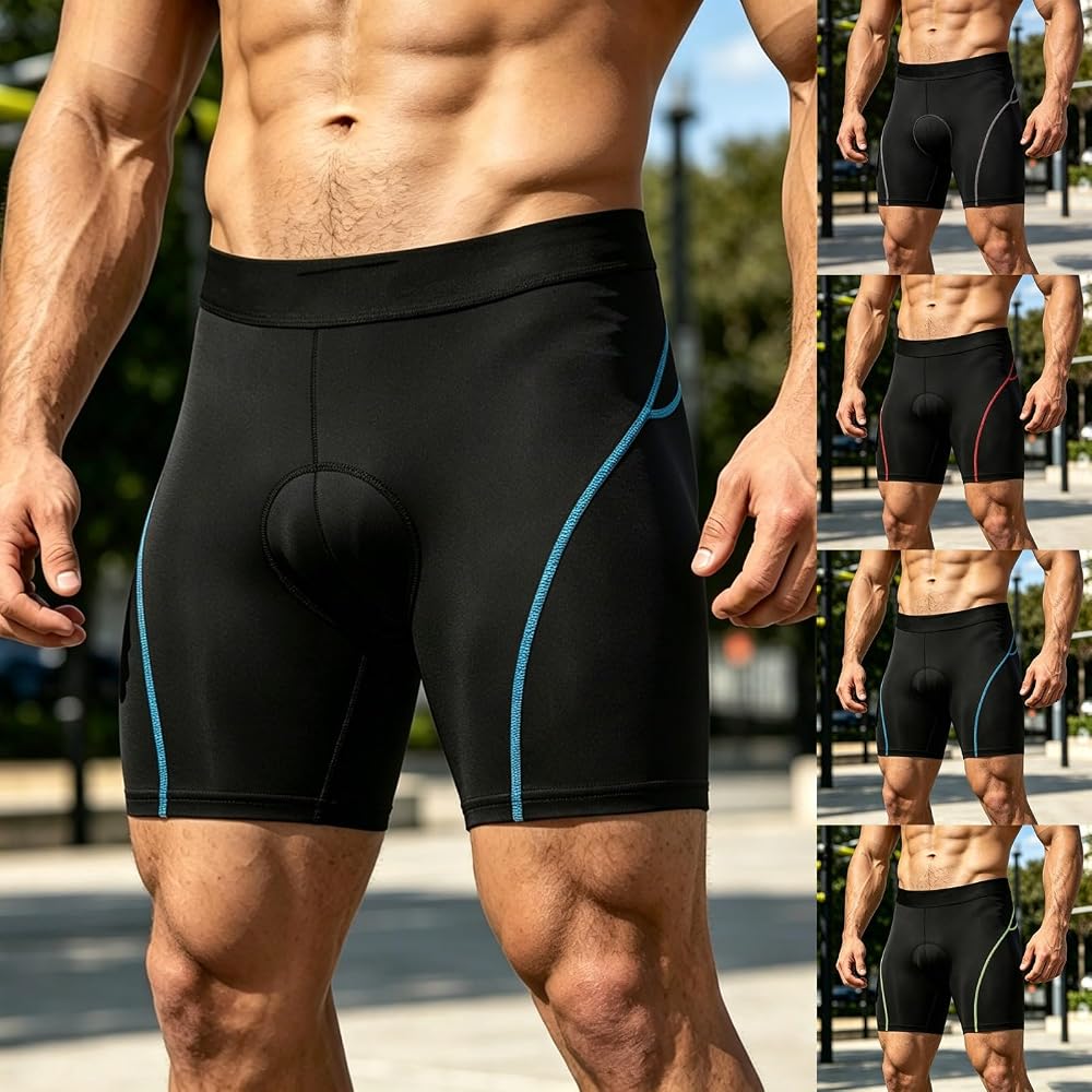radlerhose-herren-909seb-1.jpg Generisch Radlerhose Herren Schnelltrocknend Fahrradhose mit Sitzpolster Leicht Atmungsaktive Radhose Kurz Elastische Radhose Sonnenschutz Fahrradunterhose Slim Fit Radhosen : Amazon.de: Fashion – Bild 1