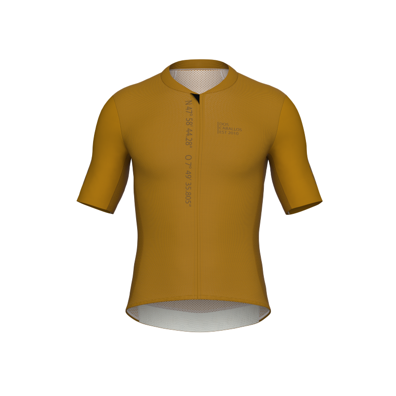 radtrikot-463mgs.png DOS Brand Line Kurzarm Radtrikot Herren caramel – Bild 1
