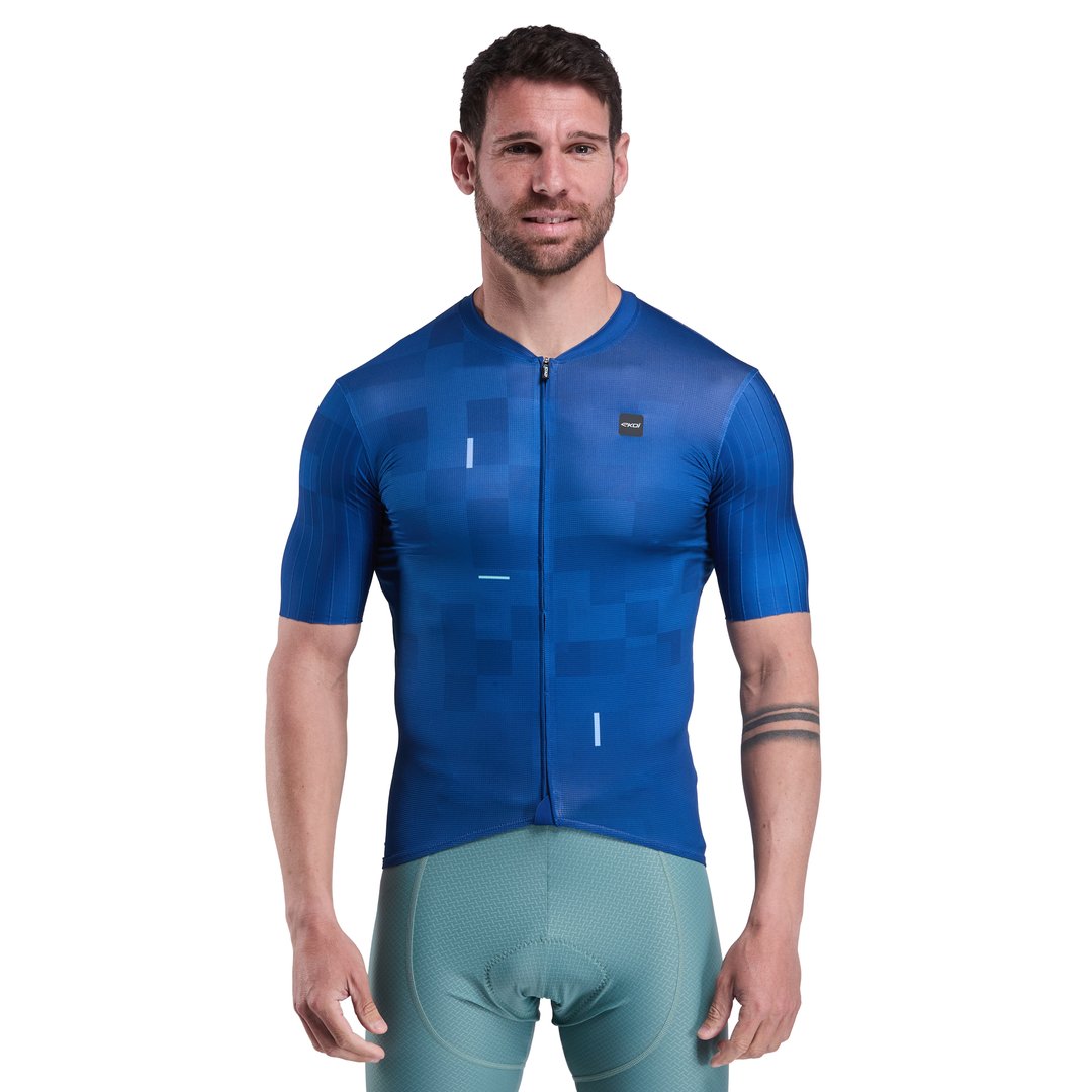 rennrad-trikot-536ipm-1.jpg Rennrad Trikot EKOI Perf COBBLE Marineblau – Bild 1