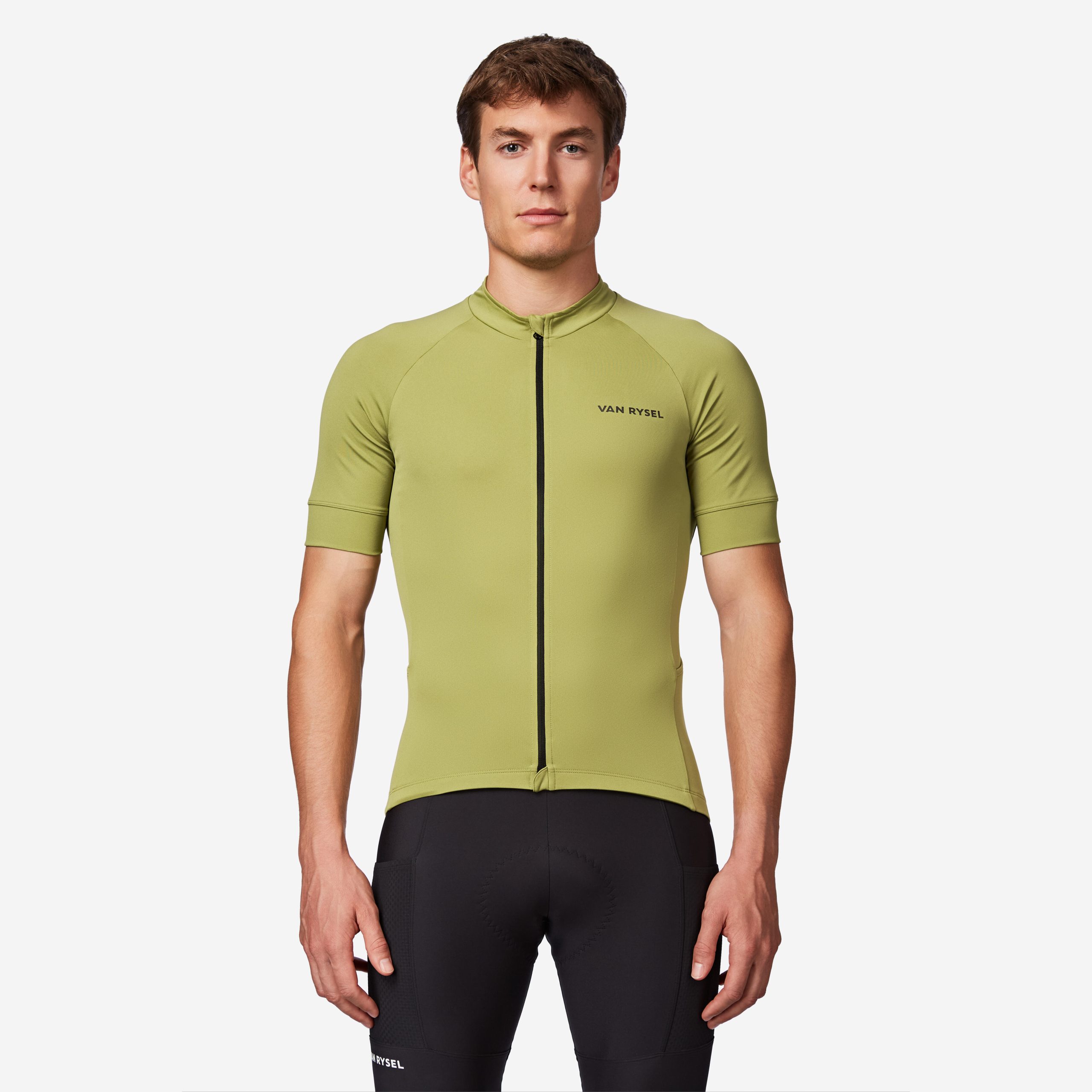 rennrad-trikot-705kct-1.jpg Radtrikot kurzarm Rennrad Sommer „Discover" Herren grün | Decathlon – Bild 1