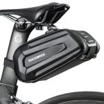 ROCKBROS Fahrradsatteltasche Fahrradtasche Wasserabweisend 3D Hard Shell | Fahrradsitz Tasche mit Schnellverschluss für MTB Rennrad 1,8, L : ...