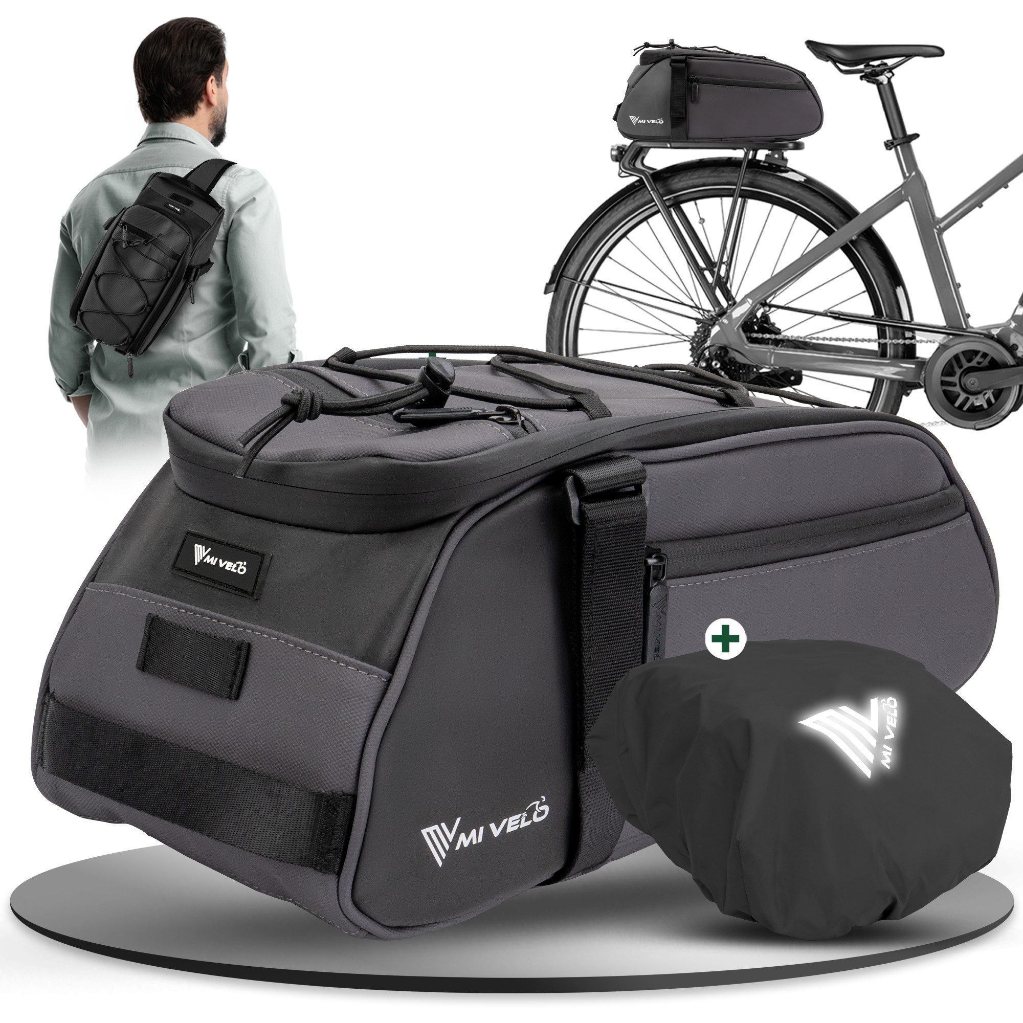 tasche-fuer-gepaecktraeger-fahrrad-833qpp.jpg MIVELO Fahrradtasche Gepäckträgertasche mit Schulter Rückenriemen – Bild 1