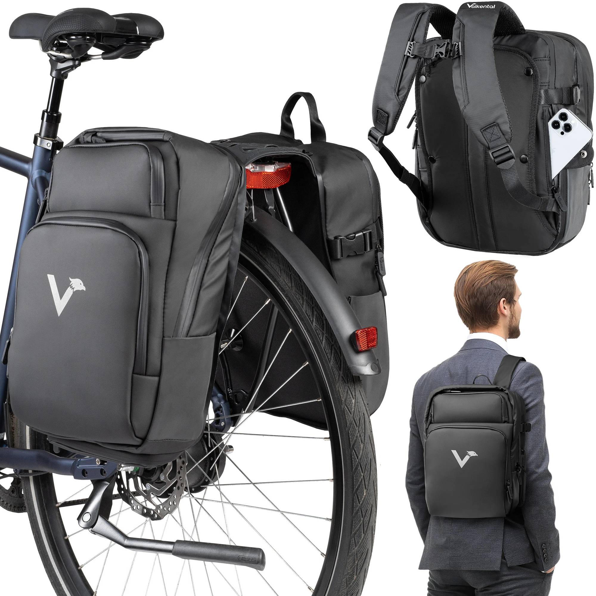 valkental-fahrradtasche-835nhr-1.jpg Valkental ValkBusiness 3in1 Fahrradtasche mit intelligentem Fächersystem | Watchroom24 – Bild 1